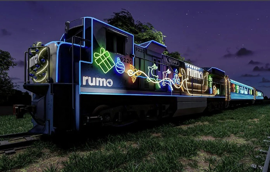 Trem iluminado e show de Derico Sciotti animam o “Rumo ao Natal” em Araraquara