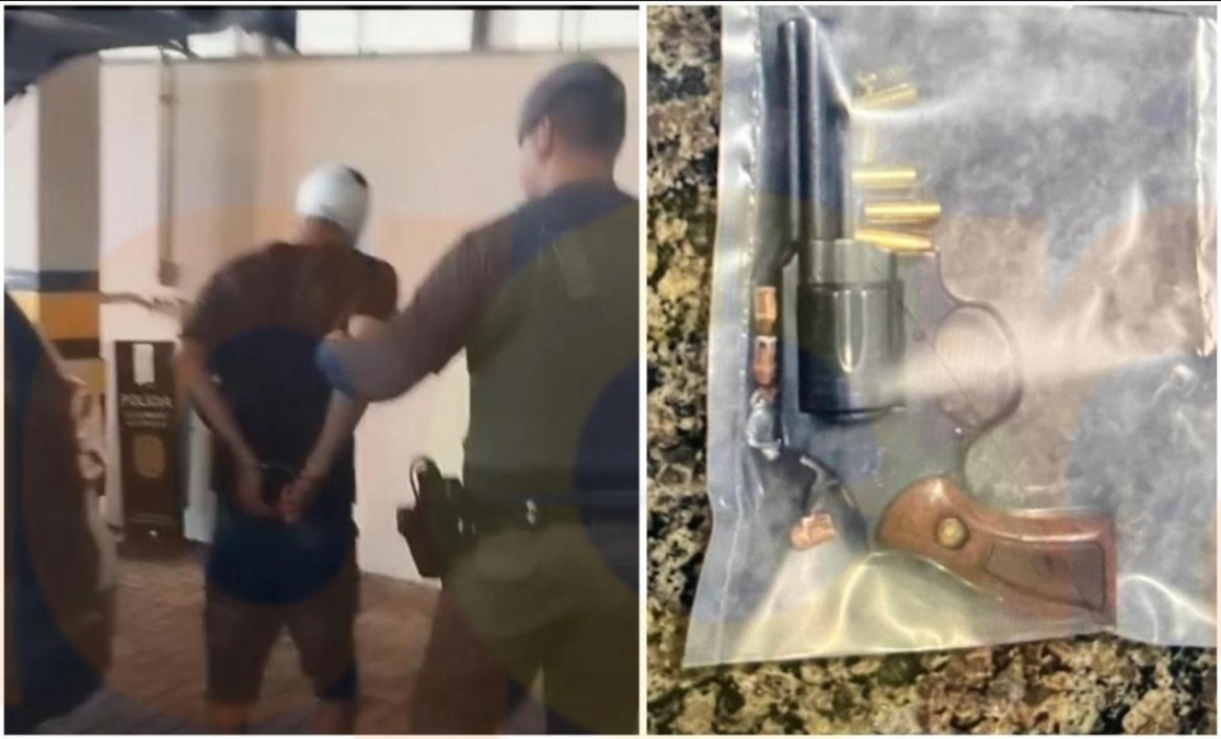 VÍDEO: Arma usada em feminicídio de Américo é apreendida; autor foi preso pela PM