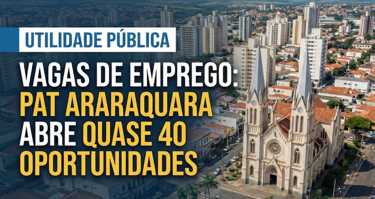 PAT de Araraquara divulga vagas para auxiliar de produção, limpeza e técnico de informática