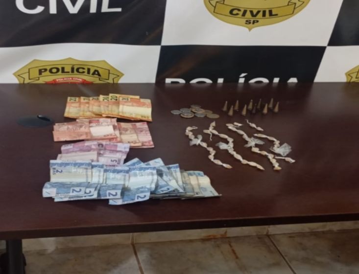 Homem é preso pela Polícia Civil com drogas e dinheiro no CDHU em Américo