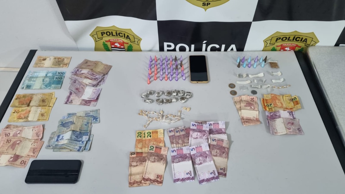 Operação da Polícia Civil captura procurados por tráfico e adolescentes são detidos com drogas e dinheiro em Américo