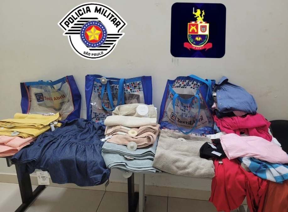 Idosa é presa pela PM após furtar diversas roupas em loja no Centro de Araraquara