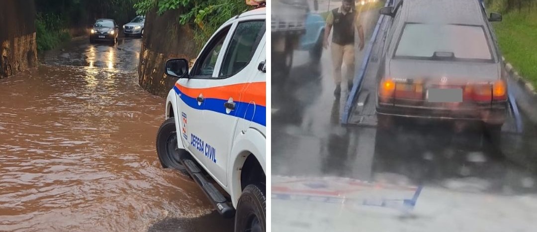 Chuva forte provoca alagamentos e pane em carros em avenidas de Araraquara; confira trechos