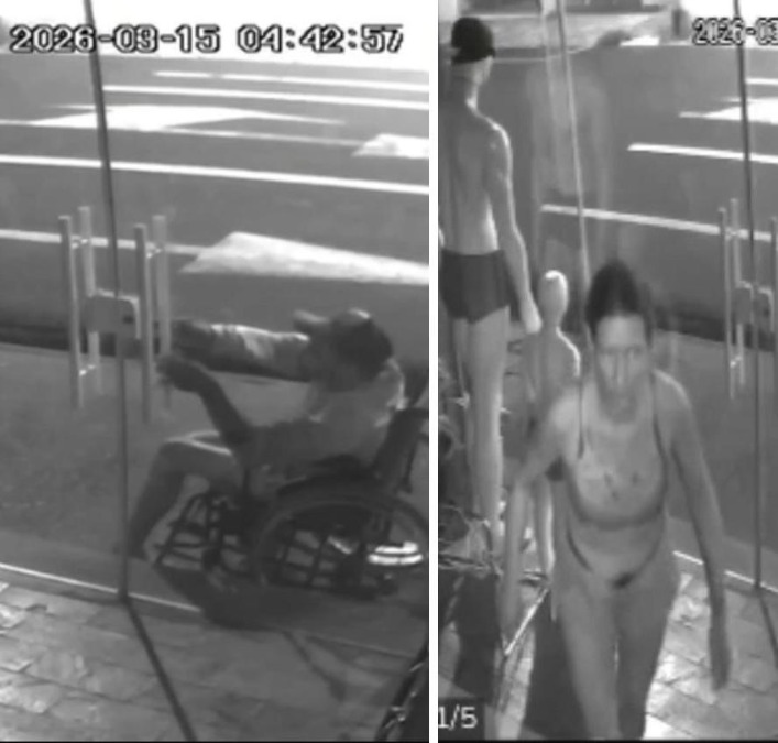 VÍDEO: Ladrão em cadeira de rodas invade e furta loja esportiva com mulher no Centro de Araraquara