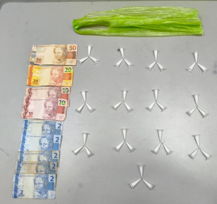 Jovem é preso pelo GAT da GCM com cocaína e dinheiro no Jardim São Rafael ll