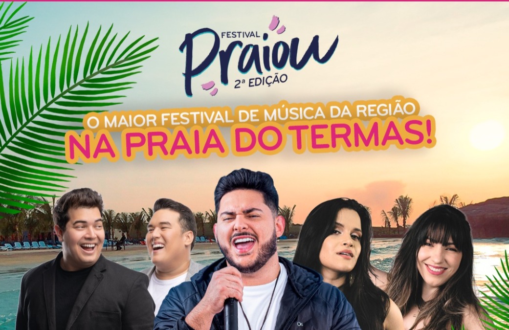 Festival Praiou volta ao Termas Pacu com shows imperdíveis em abril