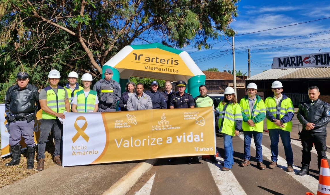 Arteris ViaPaulista lança ação de valorização da vida em parceria com Prefeitura e CVV em Araraquara