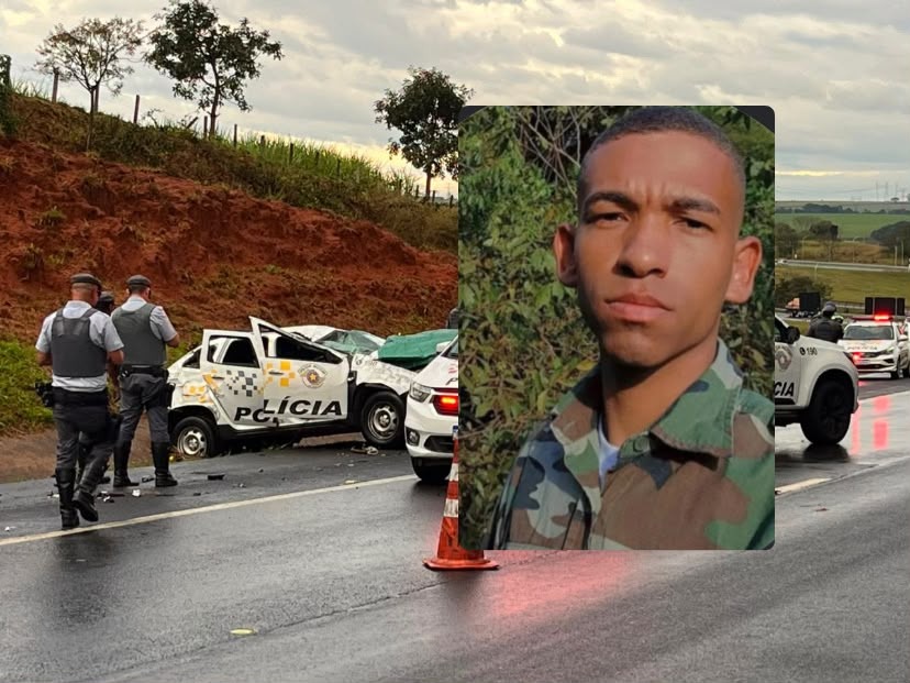 Policial Rodoviário de 25 anos morre após capotamento de viatura na SP-326 em Matão