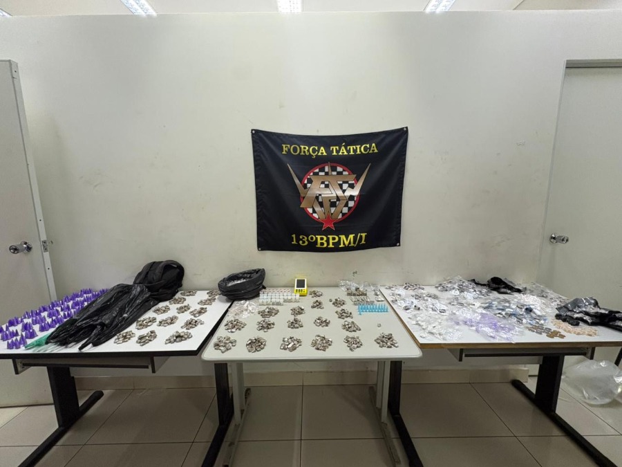 VÍDEO: Adolescente é detido pela Força Tática com mais de 3 kg de drogas no Residencial dos Oitis
