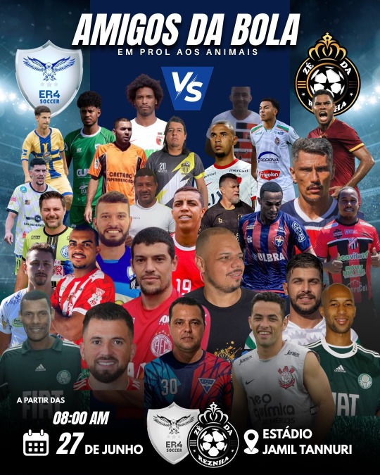 Boa Esperança do Sul recebe jogo beneficente com ex-jogadores profissionais e influenciadores