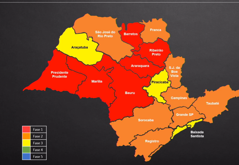 Região de Araraquara continua na fase vermelha do Plano SP