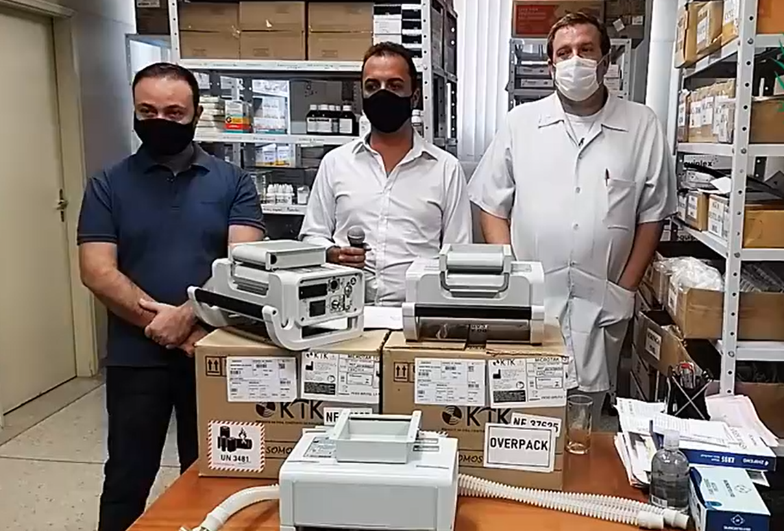 Boa Esperança do Sul recebe três novos respiradores para auxiliar no atendimento médico