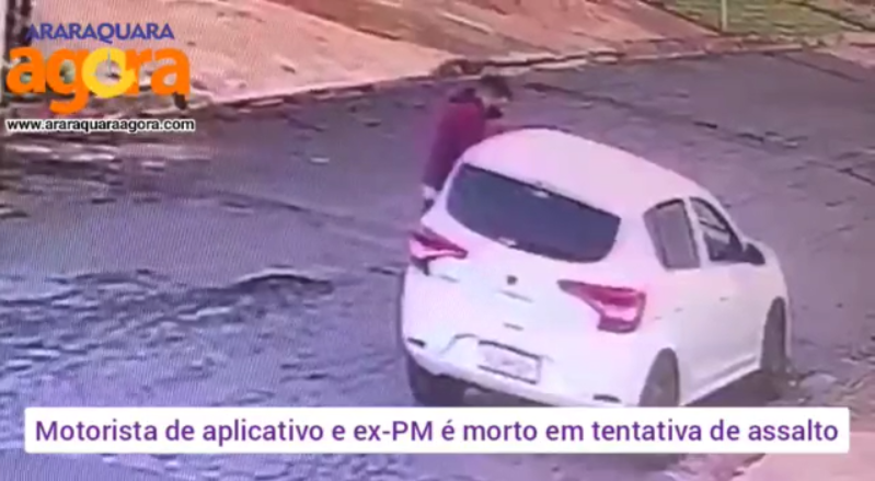 Vídeo mostra bandido matando PM aposentado em Araraquara