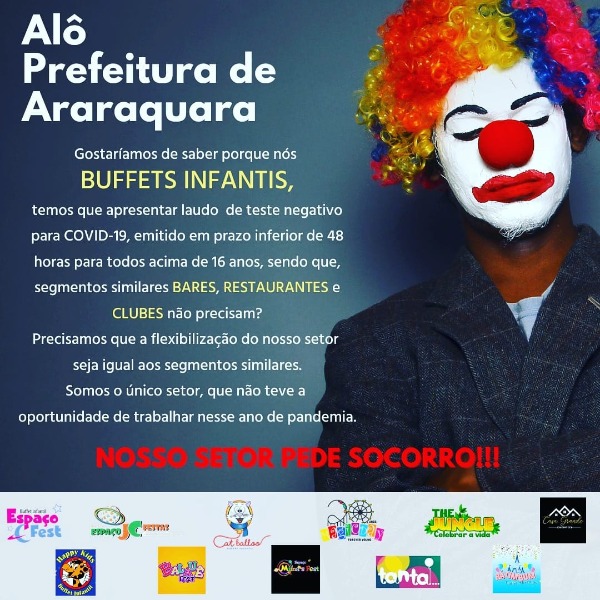 Buffets de Araraquara questionam testagem em massa para eventos e pedem socorro
