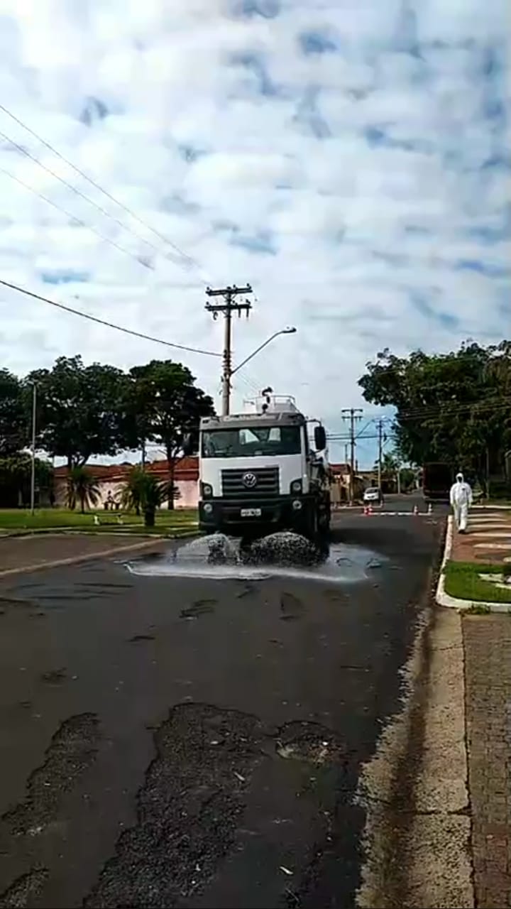Higienização é feita em Boa Esperança do Sul nesta quinta