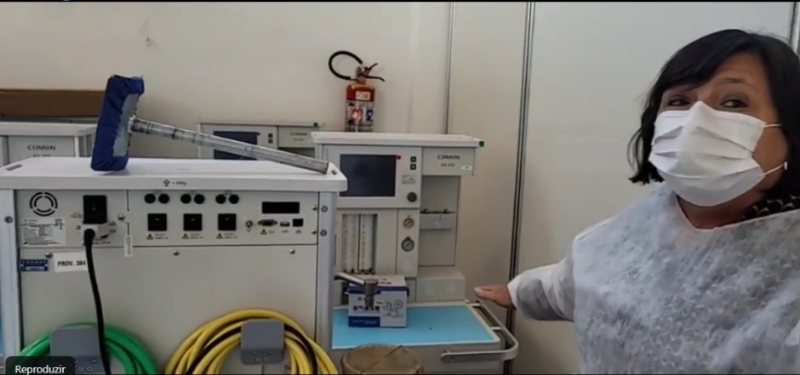 Live em Hospital de Campanha mostra sala denunciada por empresário