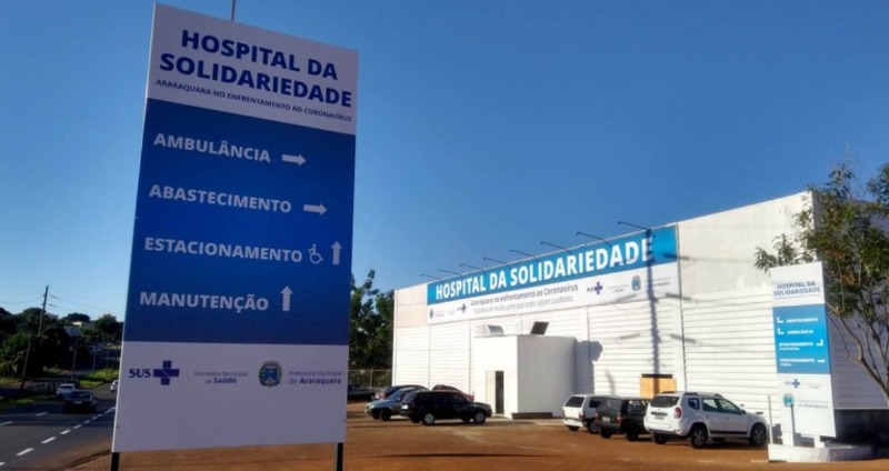 Quantas internações foram feitas no Hospital da Solidariedade?