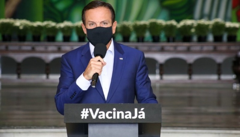 "Prepara o braço, molecada", diz Doria sobre vacina para crianças e adolescentes de 3 a 17 anos