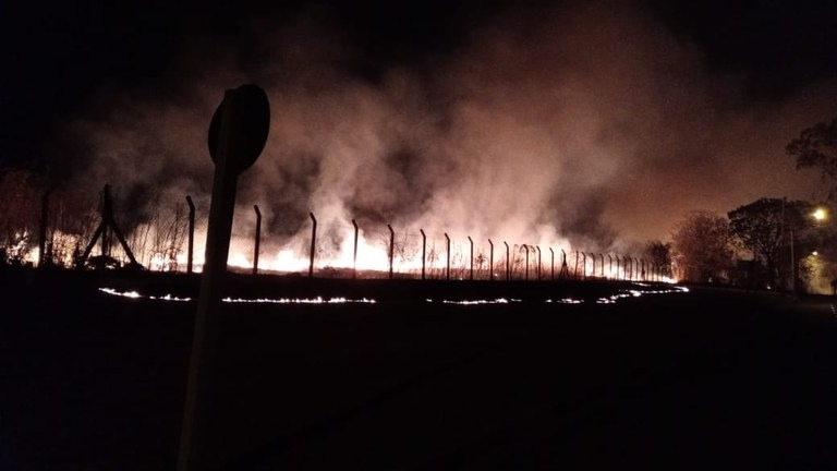 Grande incêndio registrado no Parque Pinheirinho pode ter sido criminoso