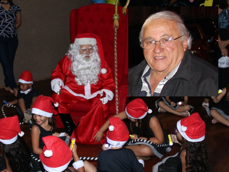 Wanderley Mazzali, eterno Papai Noel, será homenageado com busto na Praça de Santo Antônio