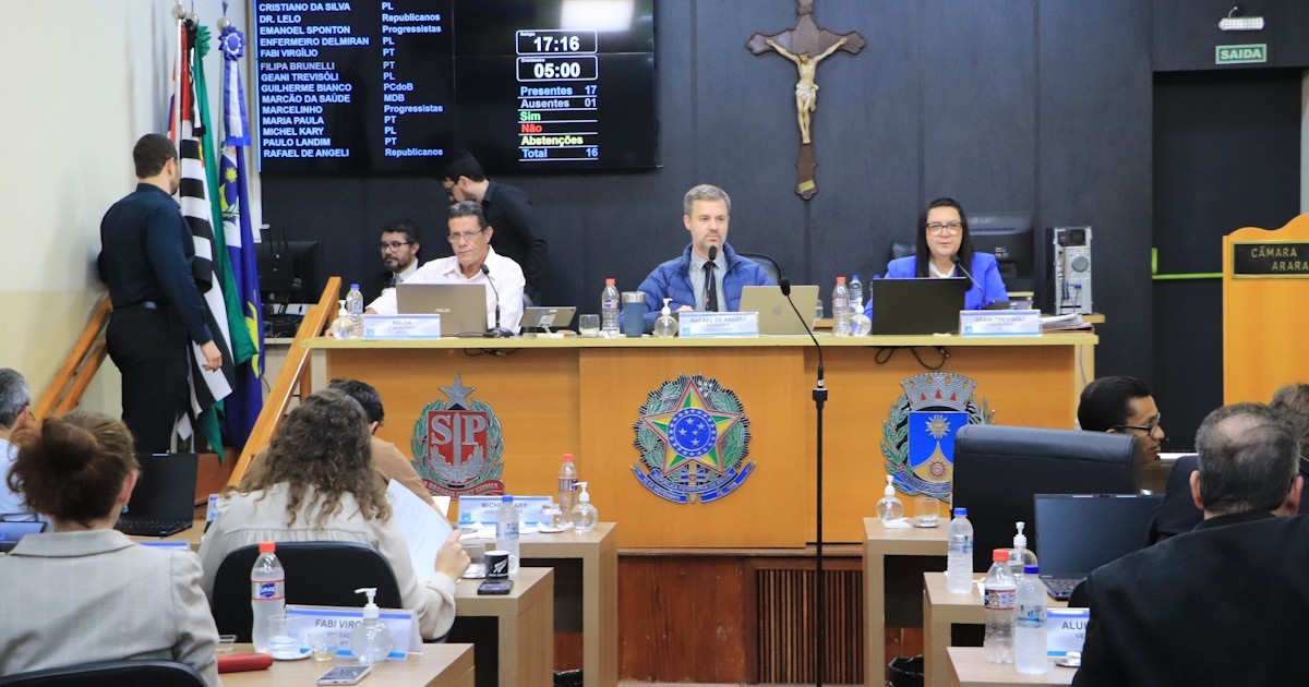 Sessão da Câmara desta terça-feira (17)