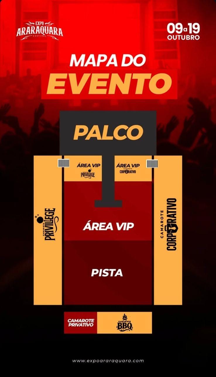 Foto: Divulgação/Mapa Do Evento