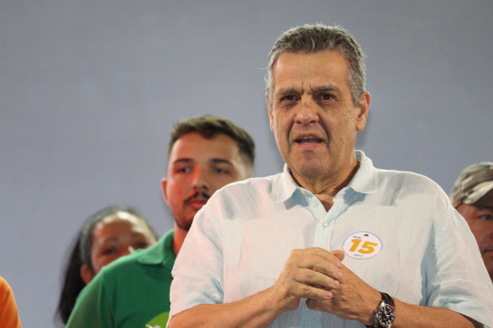 Marcelo Barbieri durante campanha eleitoral em Boa Esperança do Sul em 2024. Foto: Rian Fernandes