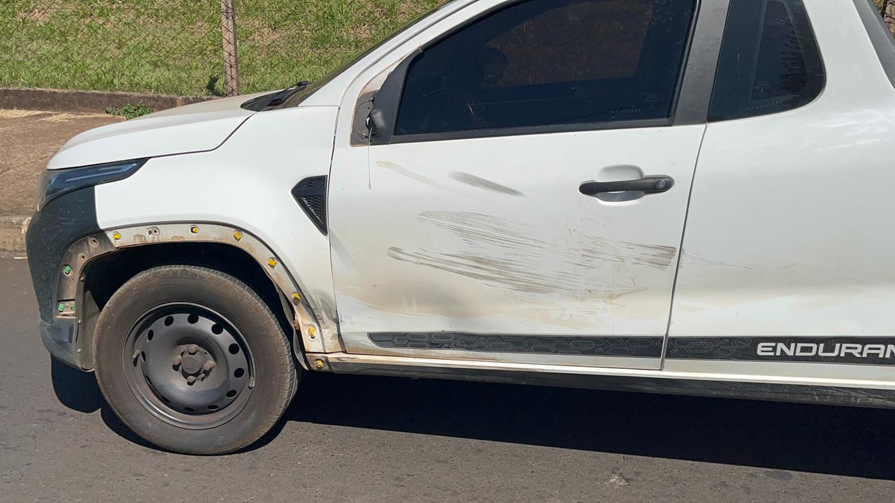 Foto: Flavio Fernandes/Araraquara Agora/Marcas da Batida Na Caminhonete