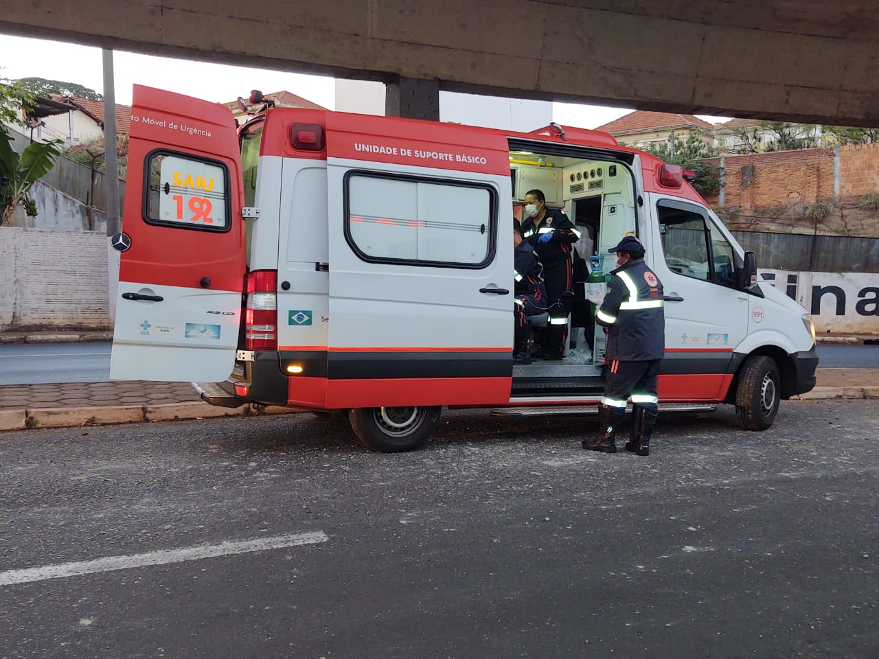 Samu foi chamado para atender a vítima