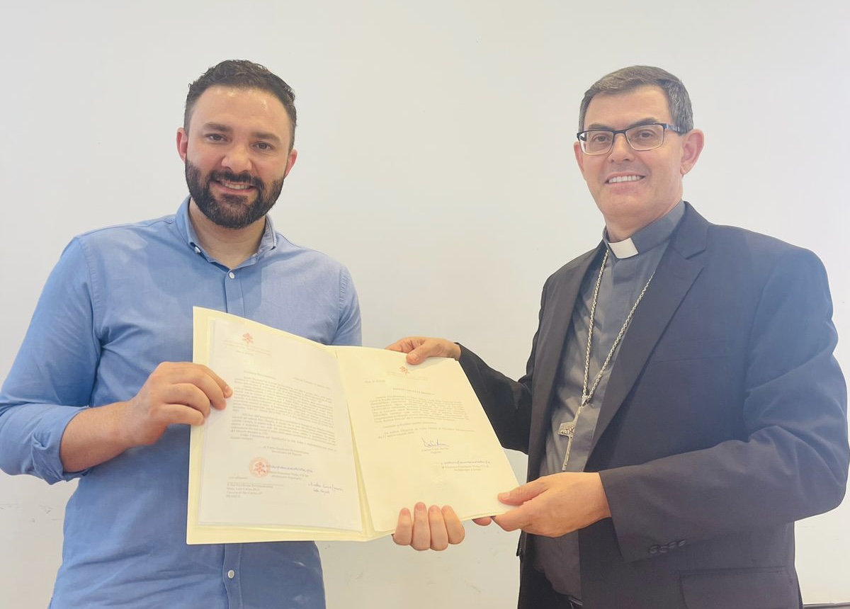 Padre Rodolfo Faria e Dom Luiz Carlos Dias | Foto: divulgação/diocese de São Carlos
