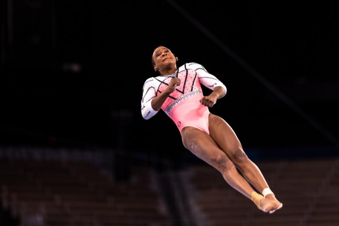 Foto 2 de 7 — Rebeca Andrade conquista ouro inédito para o Brasil no salto