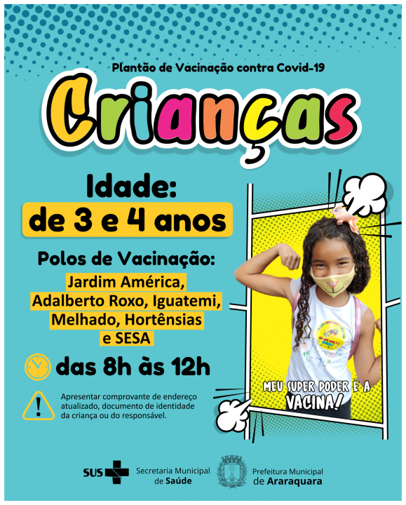Foto 2 de 2 — Confira quem pode e onde se imunizar contra Covid durante a semana em Araraquara