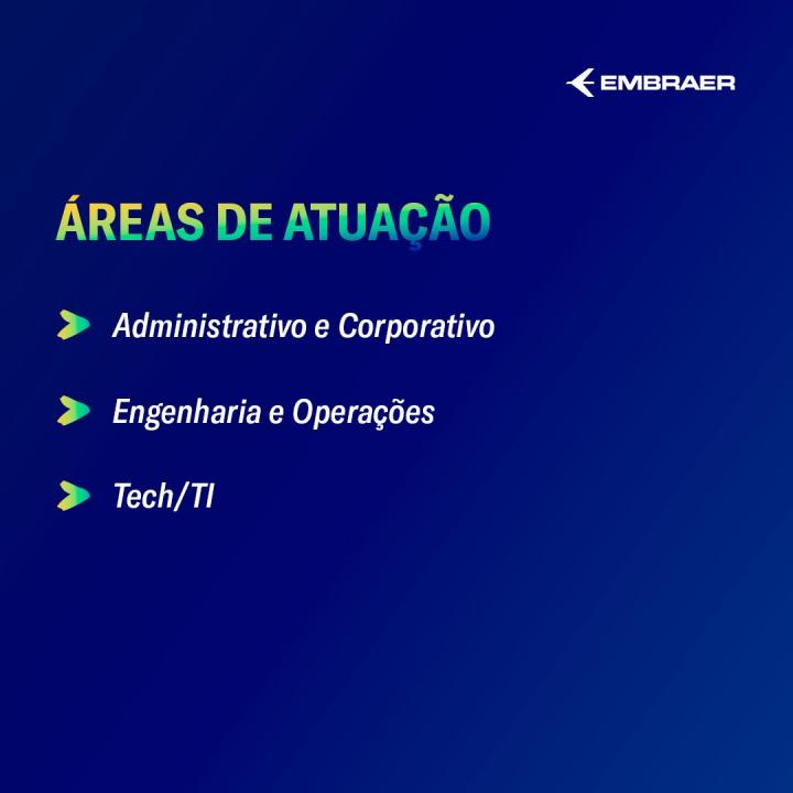 Foto 3 de 5 — Embraer abre inscrições para Programa de Estágio 2024; 350 VAGAS