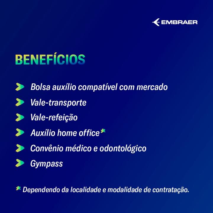 Foto 5 de 5 — Embraer abre inscrições para Programa de Estágio 2024; 350 VAGAS