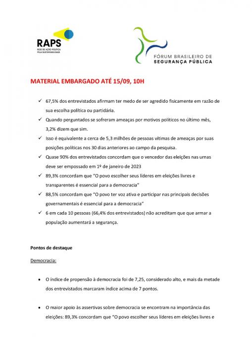 Foto 2 de 6 — Pesquisa revela que 67% dos eleitores têm medo de serem agredidos fisicamente
