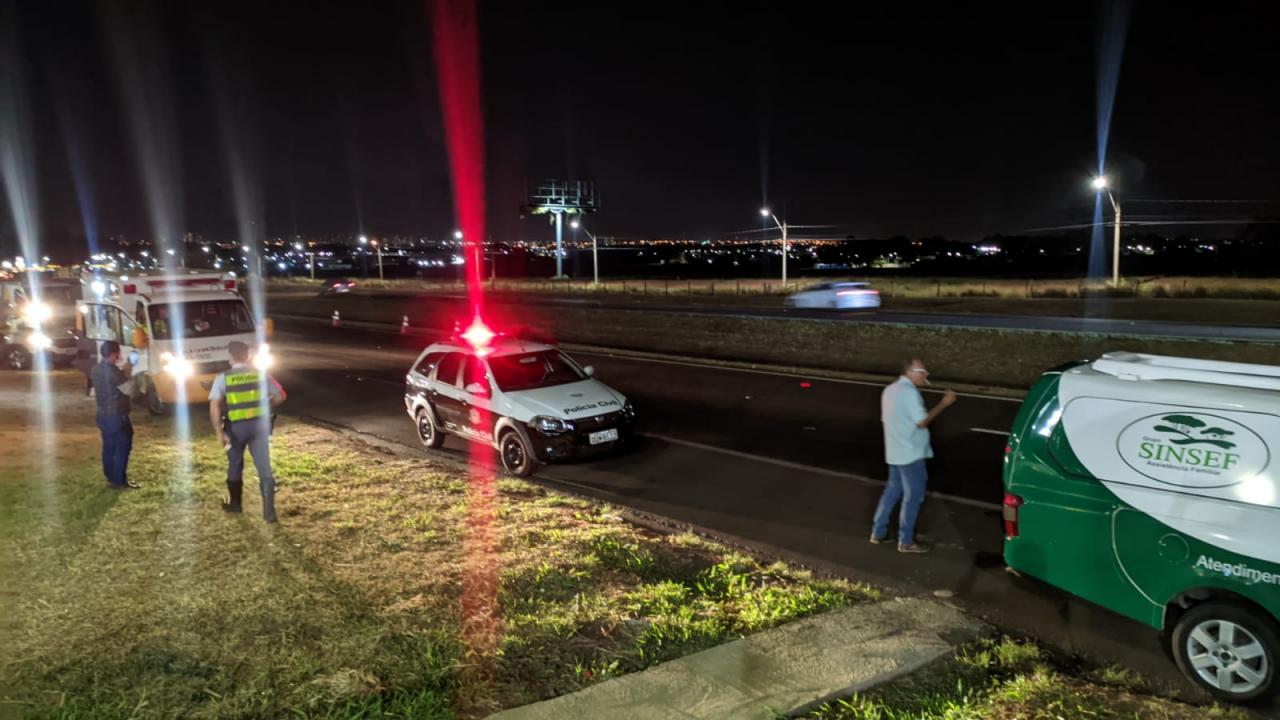 Foto 8 de 11 — Homem morre atropelado na Rodovia Washington Luís em Araraquara